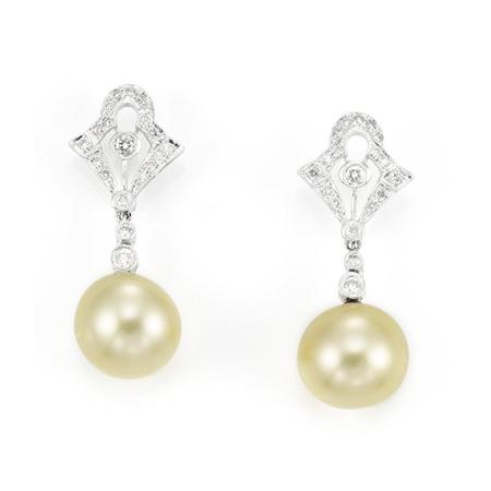 Pair of Diamond and Golden Cultured 6b0e6