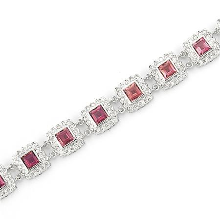 White Gold, Pink Tourmaline and