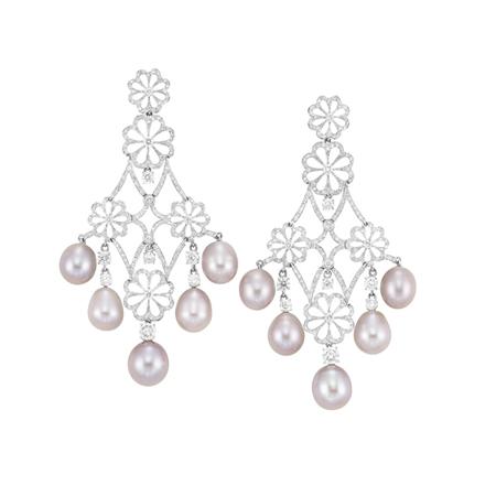 Pair of White Gold Pink Freshwater 6b0e8