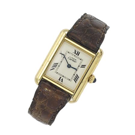 Vermeil Wristwatch, Must de Cartier
	