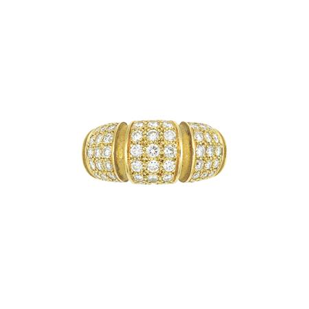 Gold and Diamond Bombe Ring, Mauboussin
	