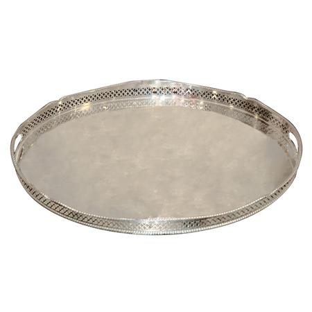 English Silver Plated Drink Tray 6aef6
