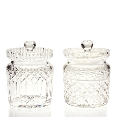 Two Waterford Cut Glass Cookie