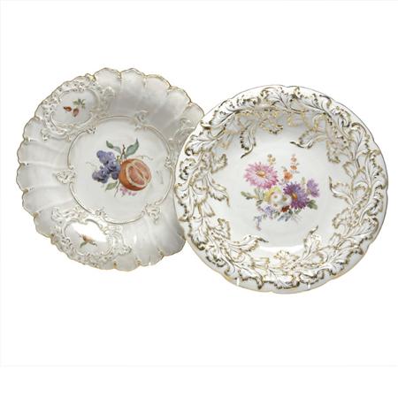Two Meissen Gilt and Enamel Decorated 6af49