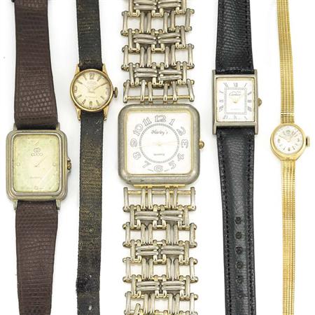 Group of Metal Wristwatches and
