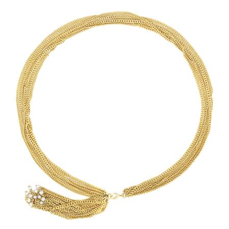 Six Strand Gold and Cultured Pearl 6afb1