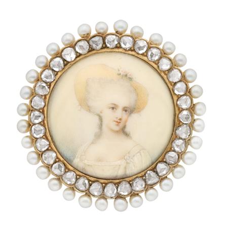 Antique Gold Pearl and Diamond 6afcd