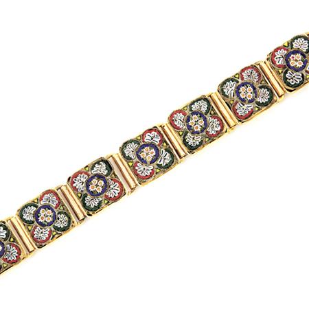 Gold and Micromosaic Bracelet
	