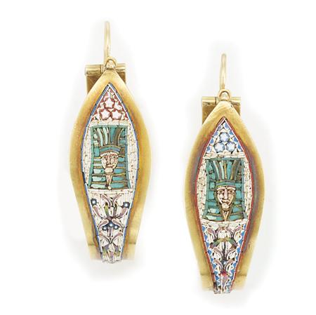 Pair of Egyptian Revival Gold and 6b022