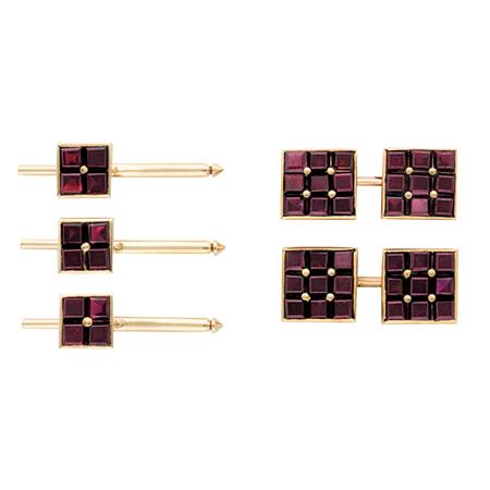 Gold and Garnet Dress Set Estimate 400 700 6b046