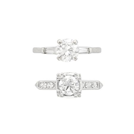 Two Diamond Rings
	  Estimate:$1,000-$1,500