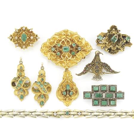 Group of Antique Gold, Silver,