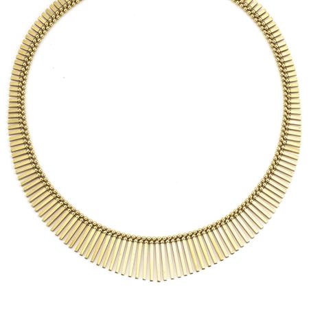 Gold Fringe Necklace
	  Estimate:$800-$1,200