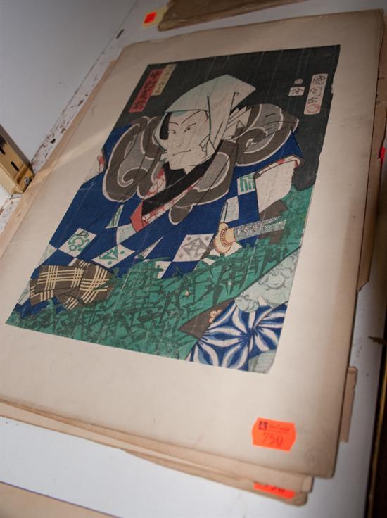 (JAPANESE PRINTS)  Seven items including