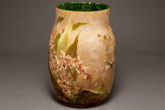 American glazed art pottery vase first