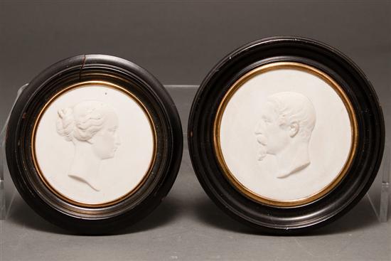 Two Sevres bisque relief portrait 77c6b