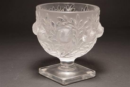 Lalique Elizabeth crystal vase 77c8b