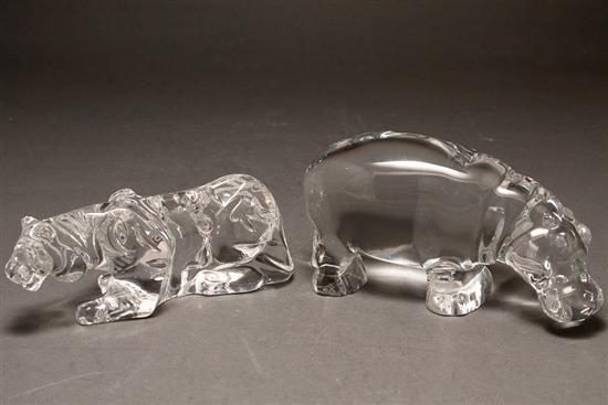 Baccarat crystal hippopotamus and 77ca8