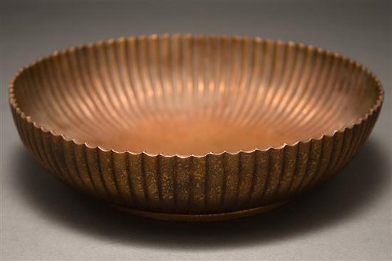 Tiffany bronze scalloped bowl first 77cc6