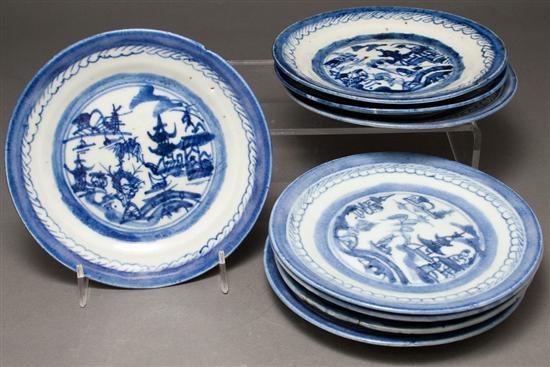 Eight Chinese Export Canton porcelain 77ce2