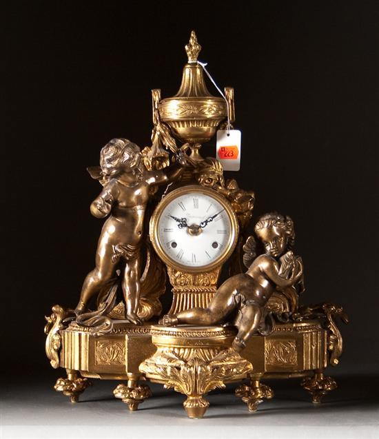 Louis XVI style gilt-metal and