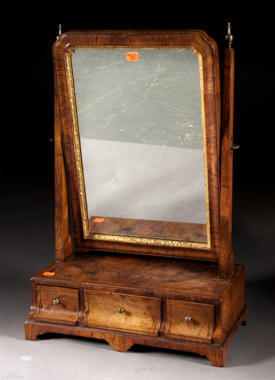 George I walnut shaving mirror 77d6b