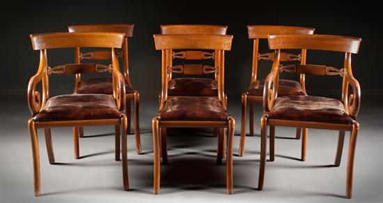 Set of six American Classical style