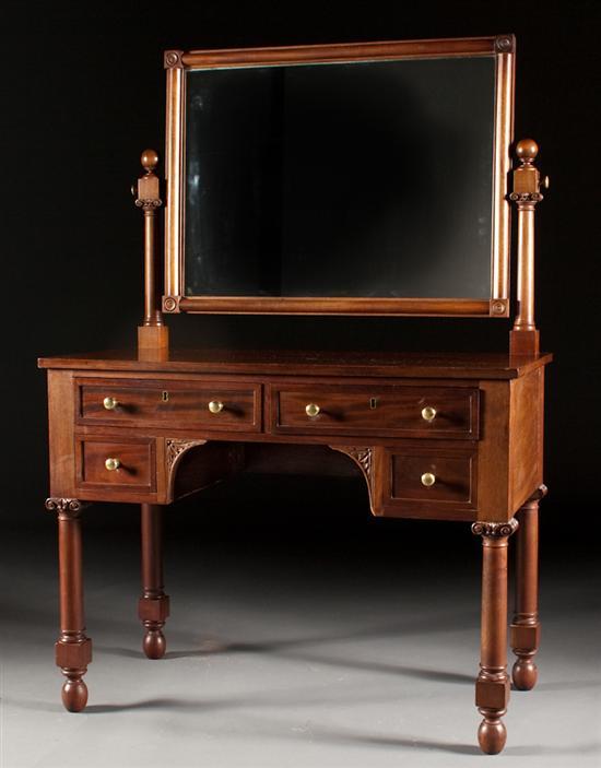 American Classical Revival style walnut