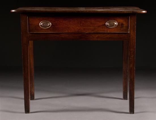 George III carved oak one drawer 77dbe