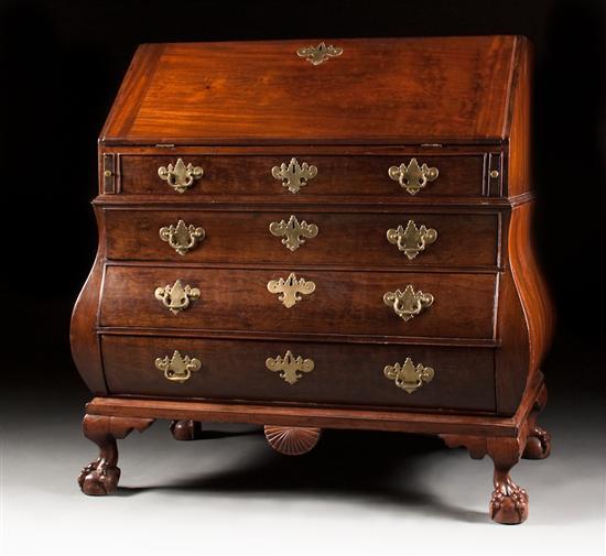 Rare and unusual Chippendale mahogany 77dd0