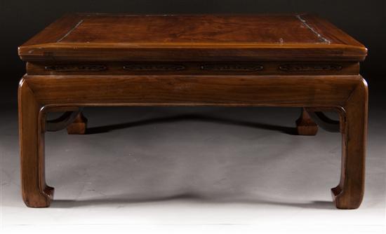 Chinese carved  teakwood low table