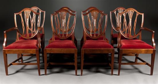Set of eight Federal style mahogany 77ddc