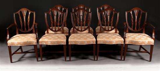 Set of eight federal style mahogany 77df0