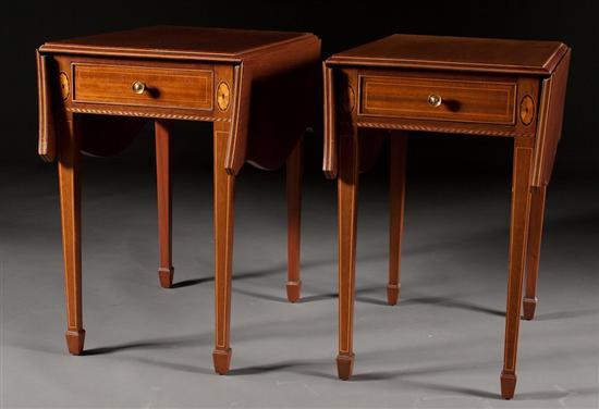 Pair of Federal style inlaid mahogany 77df3