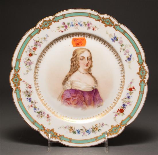 Sevres transfer and paint decorated 77b62