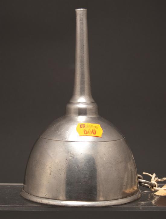 George III pewter wine funnel  77b81