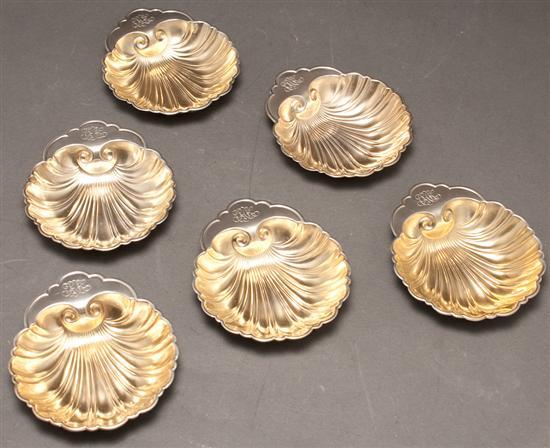 Set of six American silver bone 77f8c