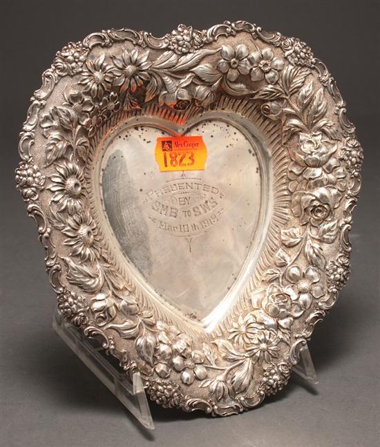 American repousse silver heart shaped 77f91