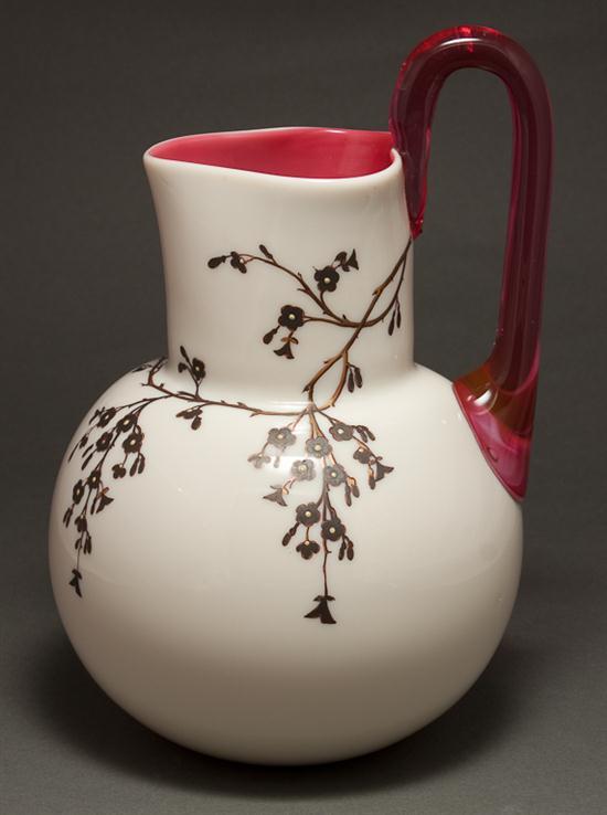 American cased art glass pitcher 77fe8