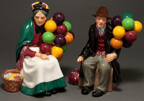 Two Royal Doulton china figures: