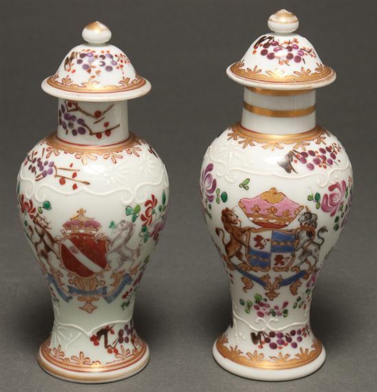 Pair of Samson porcelain miniature 78012