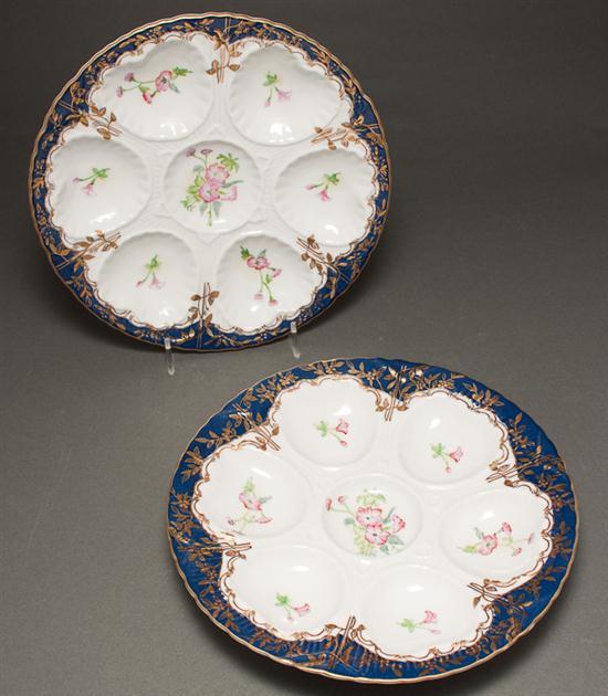 Pair of Limoges floral decorated 7801a