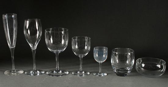 Baccarat crystal 68-piece partial