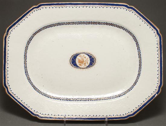 Chinese Export porcelain meat platter 78026