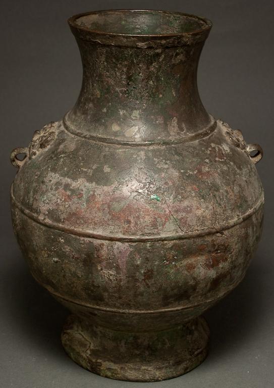 Chinese bronze wine vessel (hu)