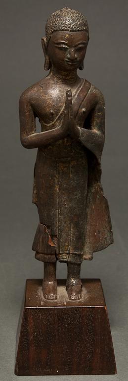 Thai copper figure of the Buddha 7806d