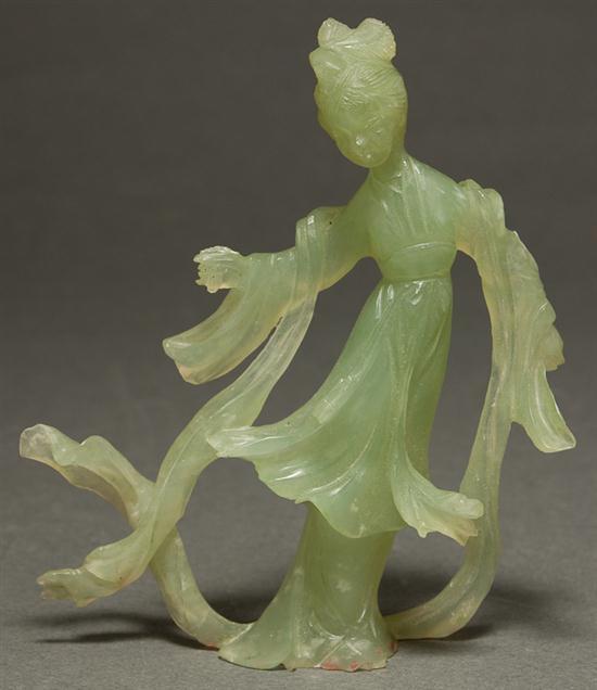 Chinese carved jade figure of Kuan-Yin