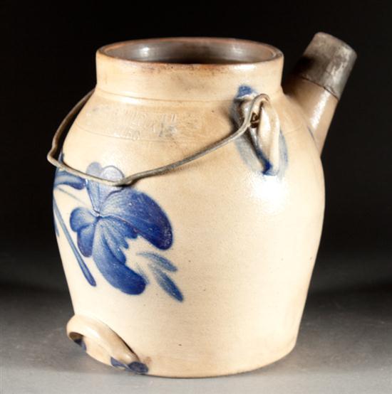 American cobalt decorated salt-glazed