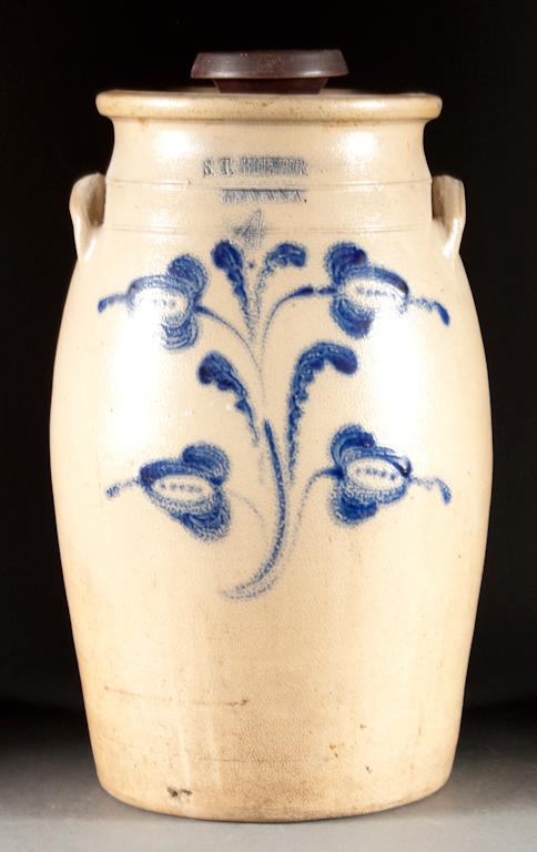 American cobalt decorated salt-glazed