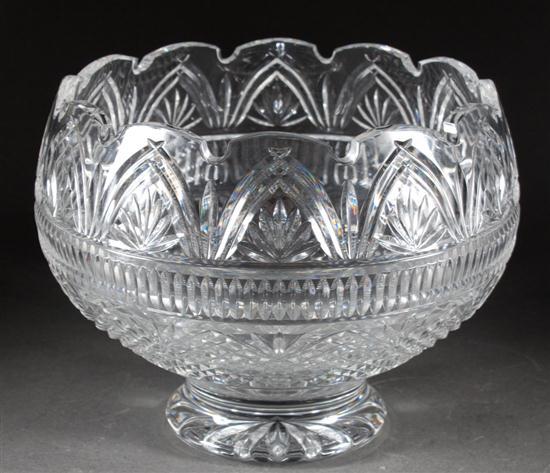 Waterford molded crystal footed punch